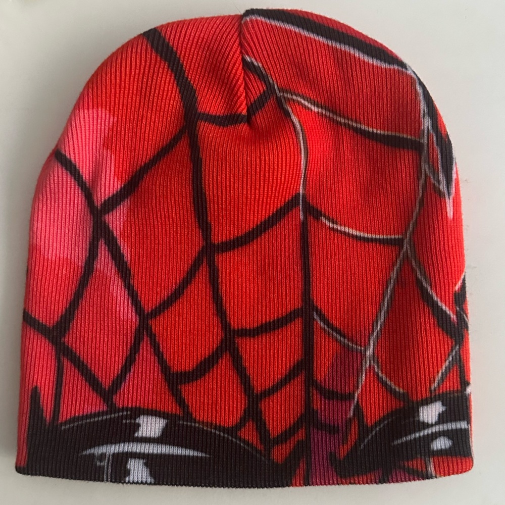 Red Spider-Maneee Web Beanie